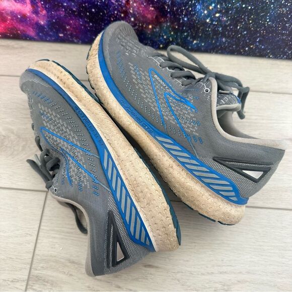 Brooks Glycerin GTS 19 Gray Running Shoes Men Sz 9 Wide (2E) 1103572E095 - Picture 7 of 9